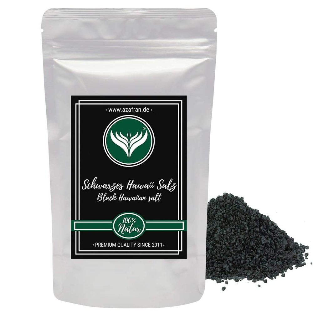 Azafran Black Hawaiian Salt, Black Lava, 250 g