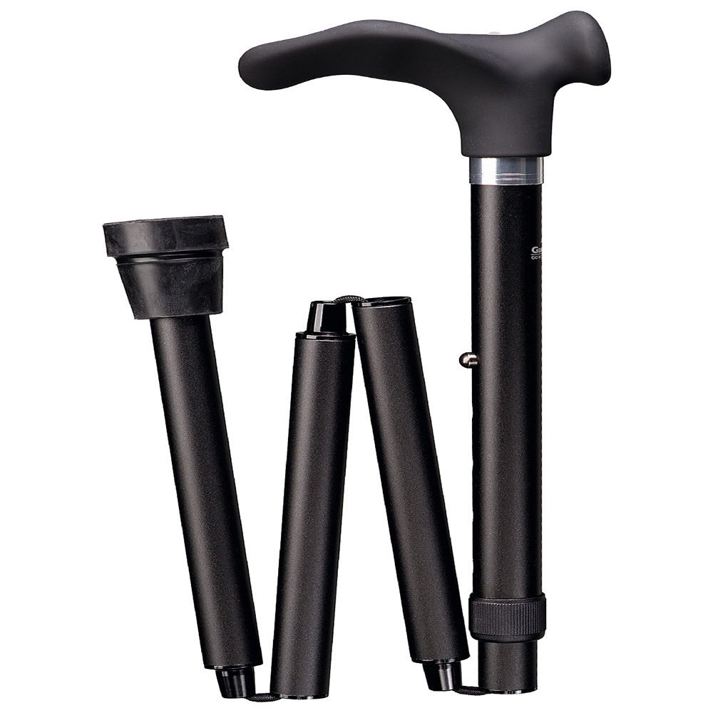Designer Folding Walking Cane Comfort, Right-Handed
