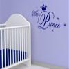 GRAZDesign Wall Decal Little Prince with Crown for Boys, Nursery Sticker, 62 x 30 cm / 082 Beige view 1