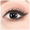 Colored Contact Lenses for Carnival, Halloween, and Parties, 1 Pair of Glamlens BlackOut Crazy Fun Lenses with Case, -3.00 view 1
