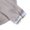 Tape-In Hair Extensions #SILVER, 70 cm, 40 Wefts, 100% Remy Human Hair view 4