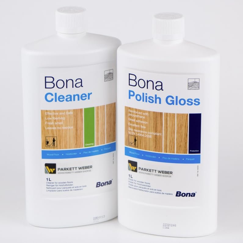 Bona Care Set - Bona Cleaner + Polish, Glossy