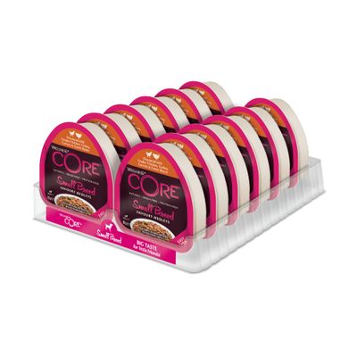 Wellness CORE Savoury Medleys 12 x 85 g, Chicken & Turkey Wet Dog Food