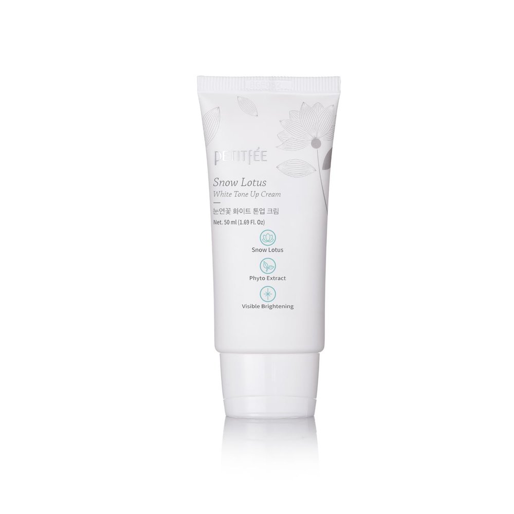 Petitfee Snow Lotus White Tone Up Cream – Moisturizing Brightening Face Cream with Snow Lotus Extract, 50 ml