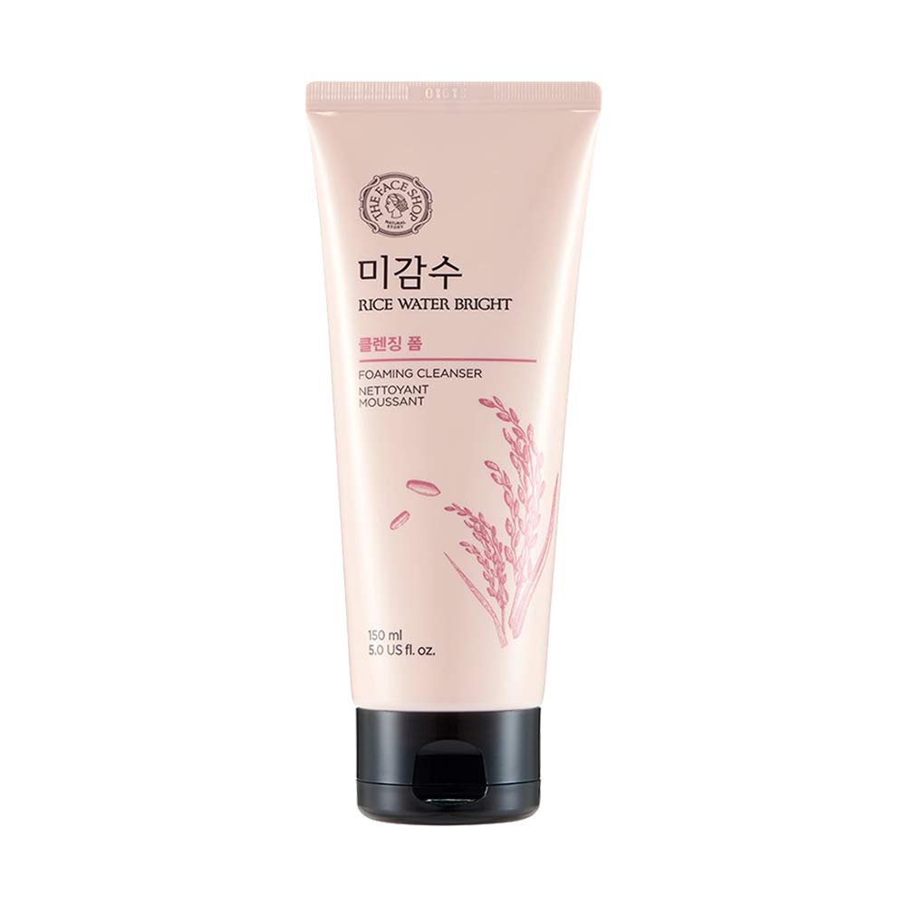 THE FACE SHOP Rice Water Bright Facial Cleansing Foam, 150 ml
