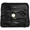 7-Inch Pet Scissors Set for Shaping and Thinning, Japanese 440C Steel, Two Colors, Gemstone Screws view 1