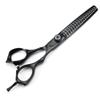 7-Inch Pet Scissors Set for Shaping and Thinning, Japanese 440C Steel, Two Colors, Gemstone Screws view 4