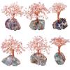 mookaitedecor Natural Rose Quartz Crystal Tree with Fluorite Base view 4