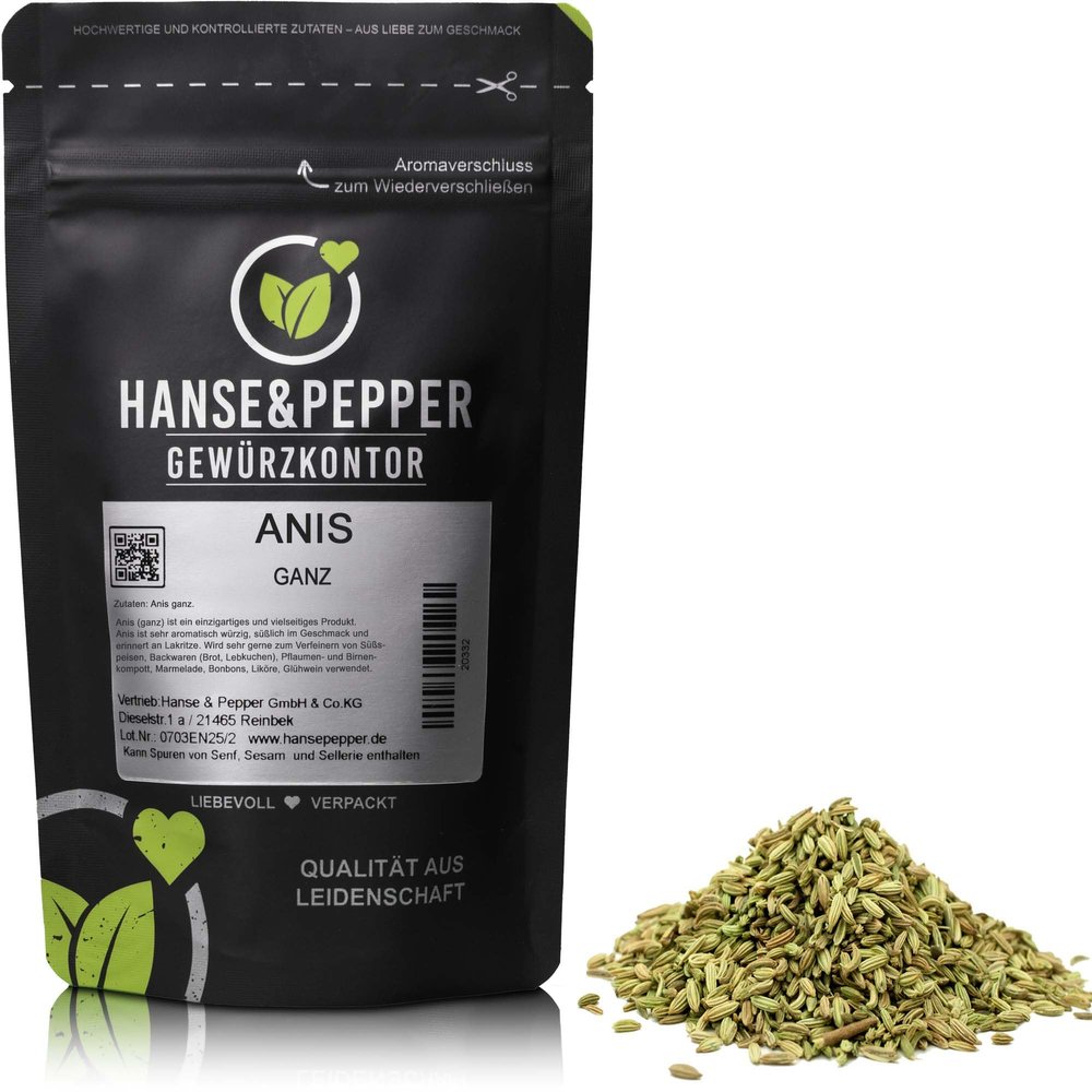 250 g Whole Anise Seeds, Aromatic Natural Spice, Greenline Series