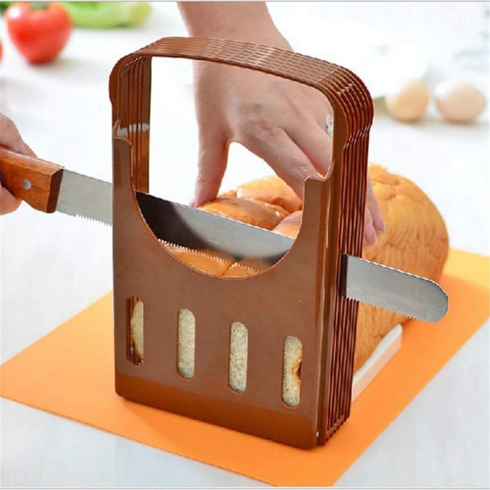 BeatlGem Foldable and Adjustable Bread and Sandwich Slicer Mold