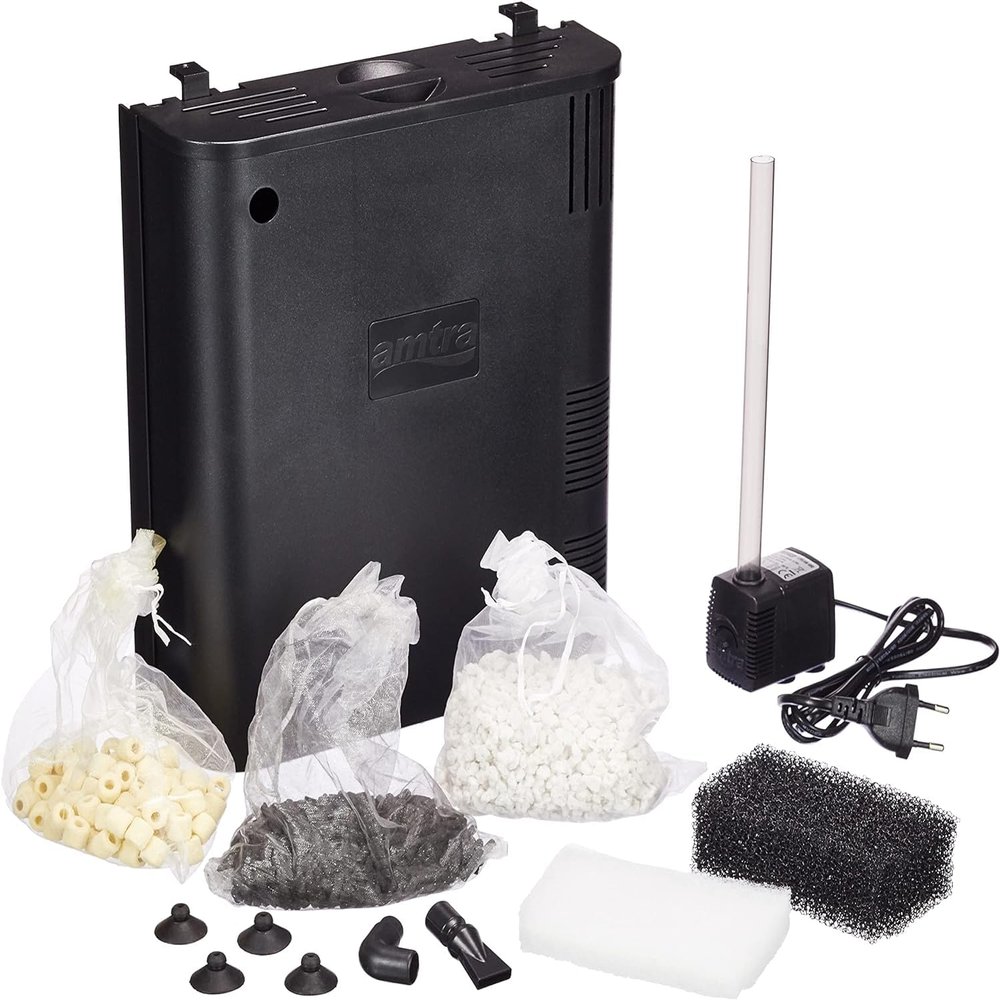 Amtra Filtering Box Black 150 Internal Aquarium Filter, 520 L/h