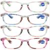 VEVESMUNDO Women's Floral Blue Light Blocking Reading Glasses view 3
