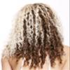WIG ME UP 803AD-12/613YS12 Women's Wig – Side Part, Afro Curls, Brown/Platinum Blonde Ombre view 4