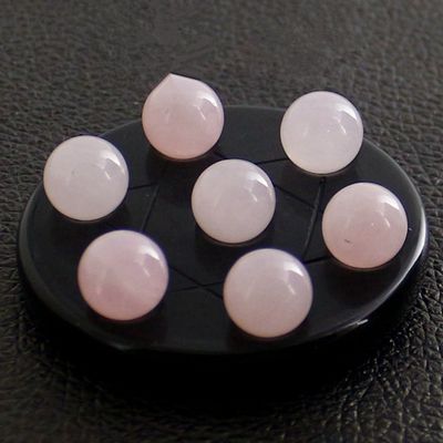 7 Chakra Star Group Natural Rose Quartz Crystal Ball Statue