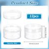 BENECREAT 12-Pack Transparent Bead Storage Containers, 5.6 x 3.4 cm view 2