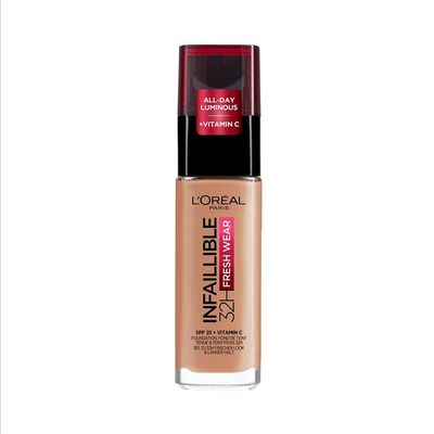L'Oréal Paris Makeup, 32H Fresh Wear Foundation, 300 Neutral, 30 mL