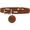 HUNTER Dog Collar AALBORG - Cognac view 1