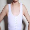 BaronHong Front 3-Row Hook Elastic, Breathable Chest Binder, Tomboy Trans Lesbian (White, L) view 3