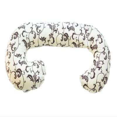Velinda Baby Nursing, Pregnancy & Side Sleeper Pillow – Scroll Pattern on Light Background