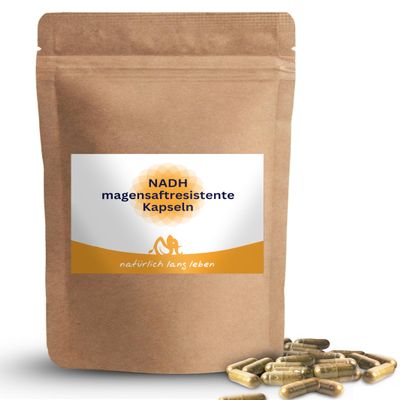 NADH 20 mg Enteric-Coated Vegan Capsules, 60 Count