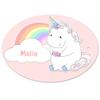 Eurofoto Door Sign with the Name Melia and Pastel Unicorn Motif for Girls view 1