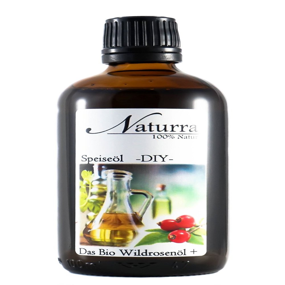 Naturra BIO Rosehip Seed Oil (Wild Rose Oil) DUO with Argan Oil, 100 ml Glass Bottle