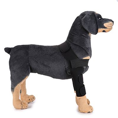 GEMSeven Dog Rear-Leg Hock Joint Support Wrap, 2-Piece Set