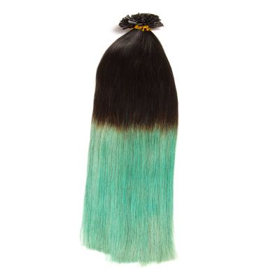 Keratin Bonding Ombre Balayage Extensions, 300 × 1 g, 50 cm (20 in), Straight Strands, Natural Black/Multicolor