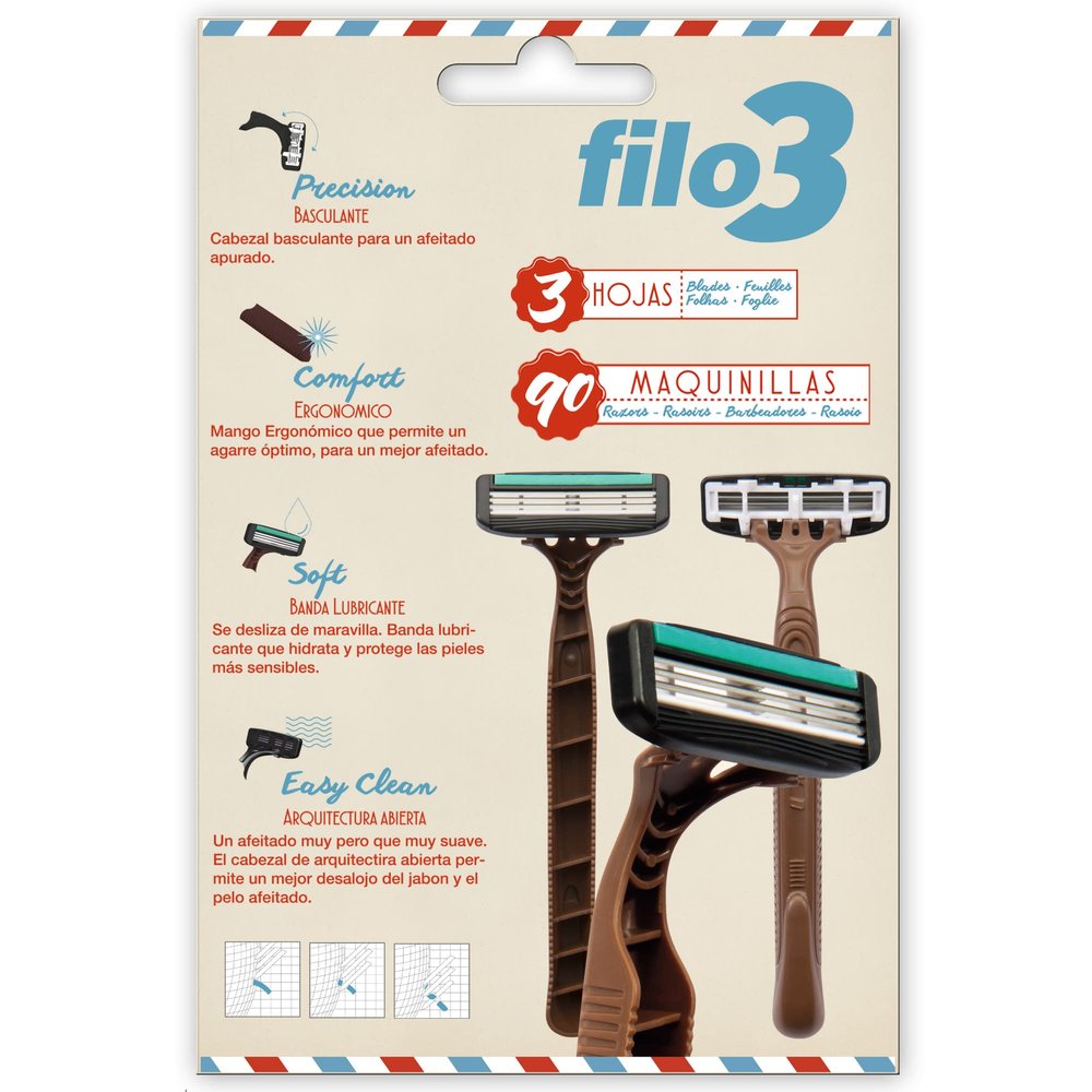 Filomatic Men's Disposable Razors, 250 g