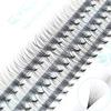 ICYCHEER Pro 0.10/0.07C Natural Long-Curl Individual Cluster Eyelash Extensions, 7–13 mm (0.10C, 10 mm) view 1
