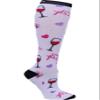 Cherokee Printsupport Women's 12 mmHg Support Socks, One Size, Off Duty view 1
