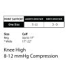 Cherokee Printsupport Women's 12 mmHg Support Socks, One Size, Off Duty view 2