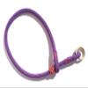 DOGS and MORE MeRuBu Premium Rope Collar with Brass Ring, Purple, 8 mm, 48 cm view 2