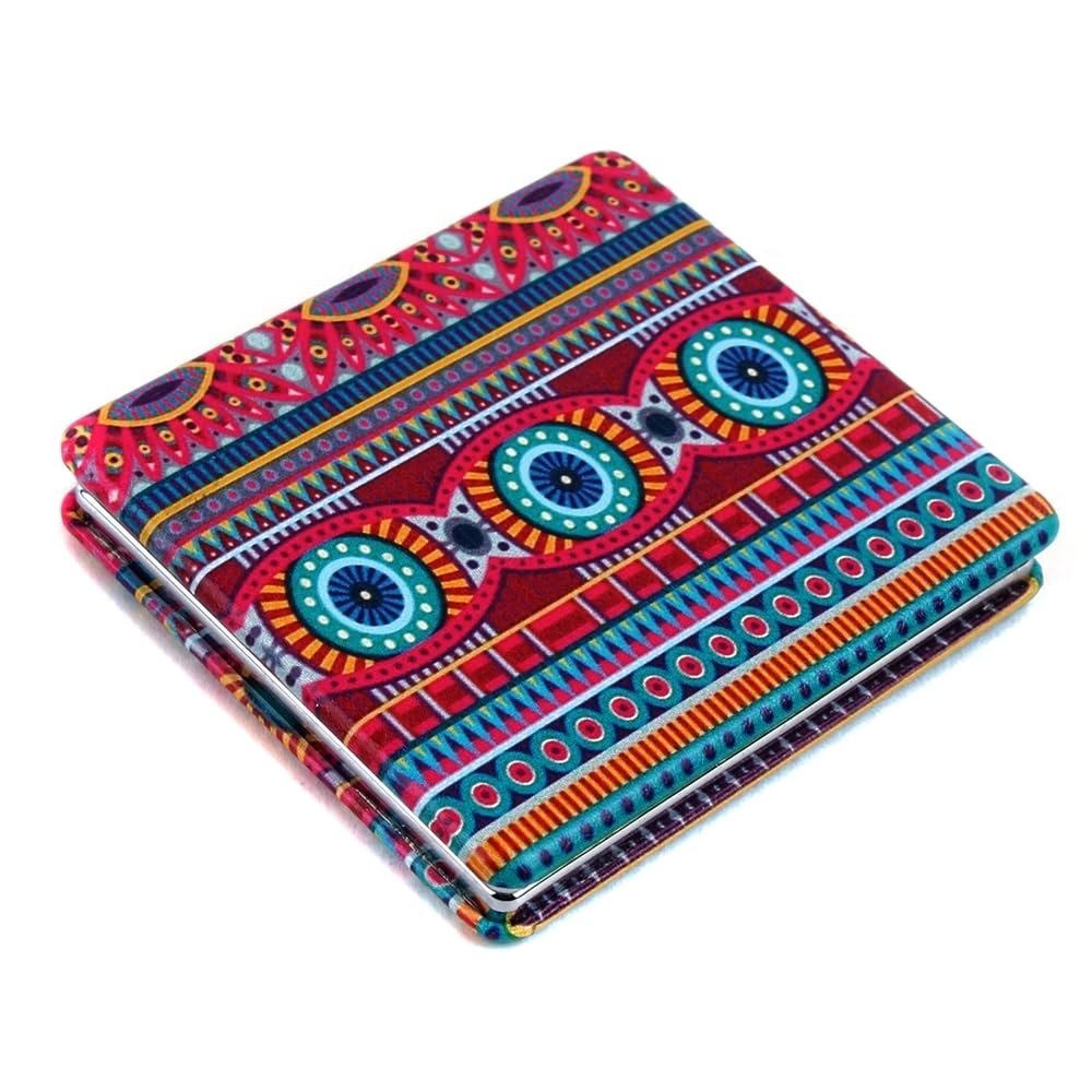 Joe Cool Mexicana Square Pocket Mirror in PU and Glass