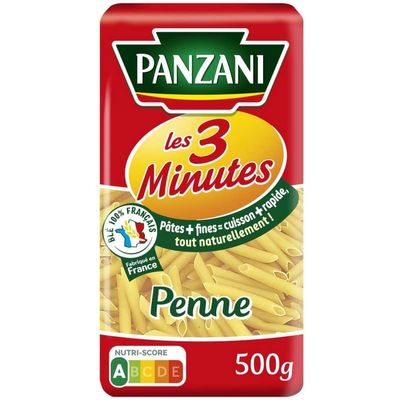 Panzani Penne Rigate Pasta, Quick-Cooking, 17.6 oz, Pack of 4