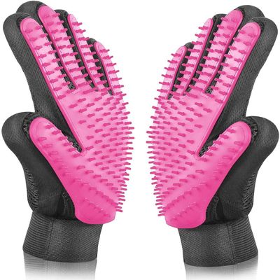 BYETOO Pet Grooming Glove for Dogs, Cats, and Horses