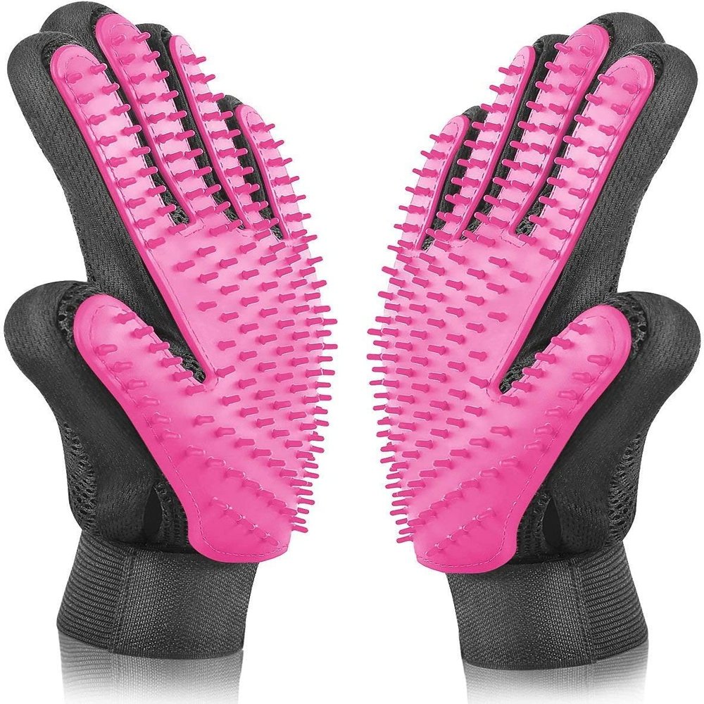 BYETOO Pet Grooming Glove for Dogs, Cats, and Horses