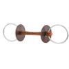 Loose-Ring Snaffle with Leather Mouthpiece, 7.5 cm Rings view 1