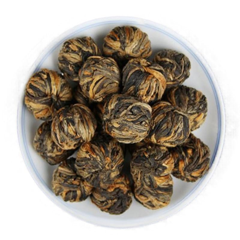 60 g (0.13 lb) Handmade China Yunnan Dianhong Black Tea, Small Golden Balls