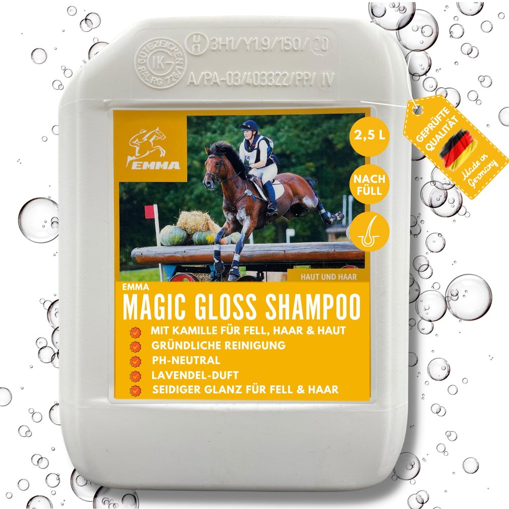 EMMA Chamomile Horse Shampoo, 2.5 L – pH-Neutral Coat Care