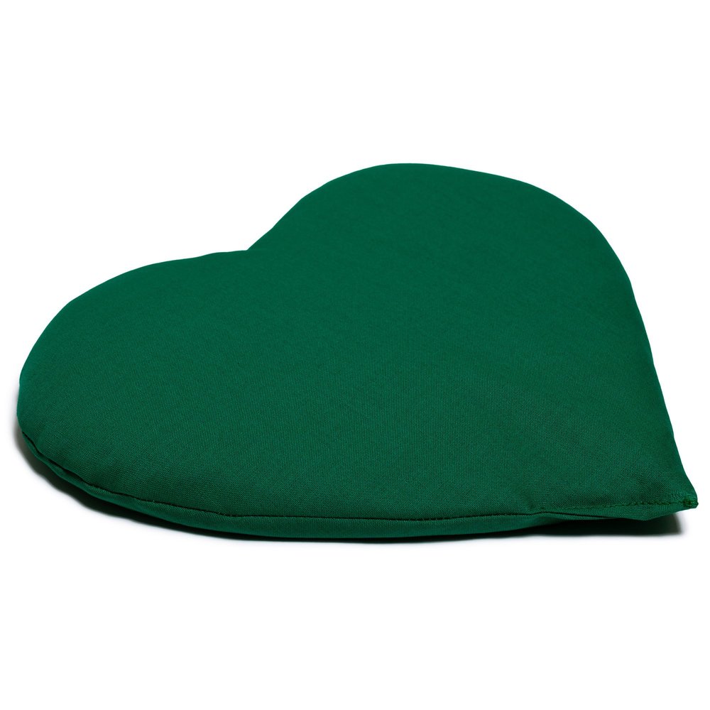 GIRAFFENLAND Green Rapeseed Seed Heart Pillow, Approx. 30 x 25 cm