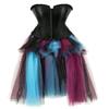 Grebrafan Medieval Carnival Corset with Burlesque Skirt, Black, S view 1