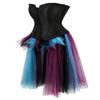 Grebrafan Medieval Carnival Corset with Burlesque Skirt, Black, S view 2