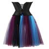 Grebrafan Medieval Carnival Corset with Burlesque Skirt, Black, S view 3