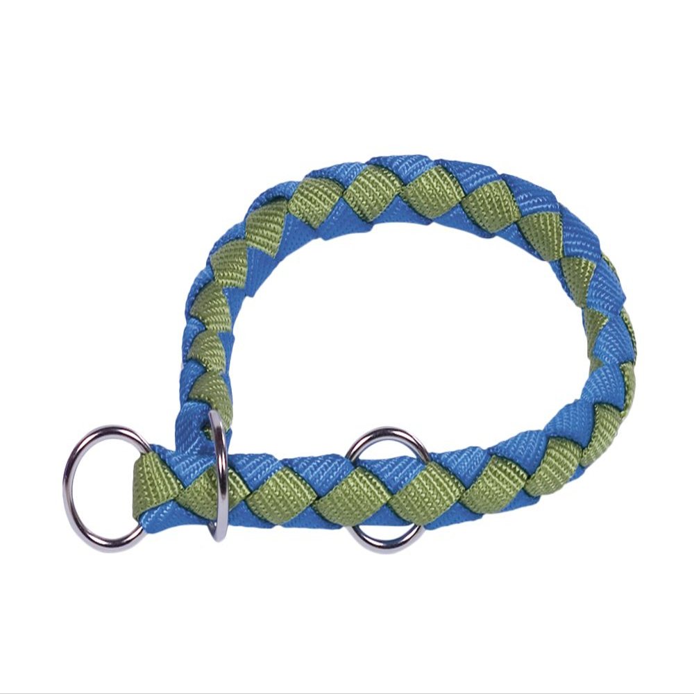 Nobby 80704-39 Collar 'Corda', Green/Light Blue