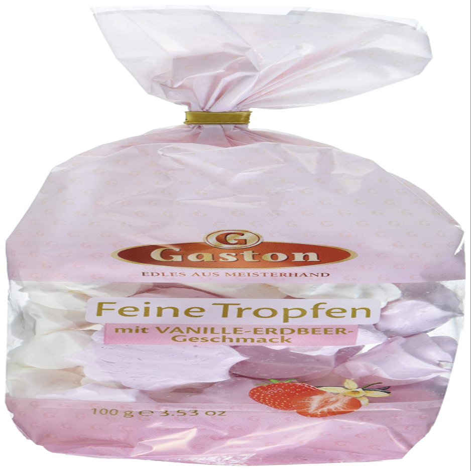 Gaston Fine Drops with Vanilla-Strawberry Flavor, 18-Pack (18 x 100 g)