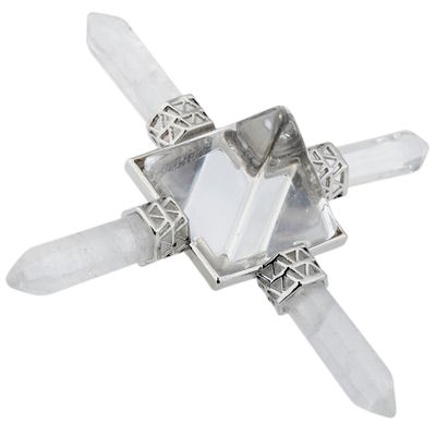 mookaitedecor Healing Crystal Pyramid Lucky Charm Decoration
