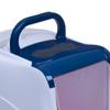 Flip Cat L Cat Litter Box, Blue - Raspberry Lower Tray view 3