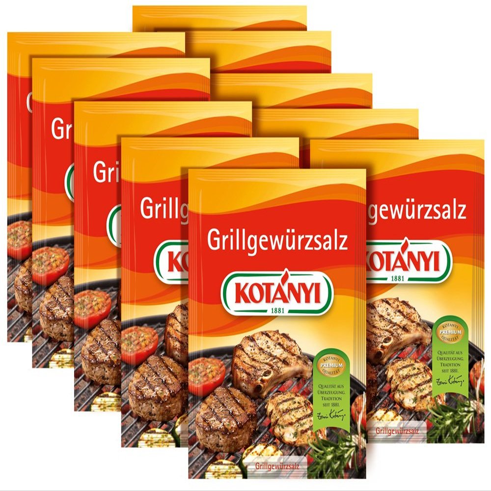10-Pack Kotányi Grill Seasoning Salt, 42 g Each