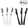 6-Piece Plastic Eyebrow Razors, Portable Trimmers for Women view 1